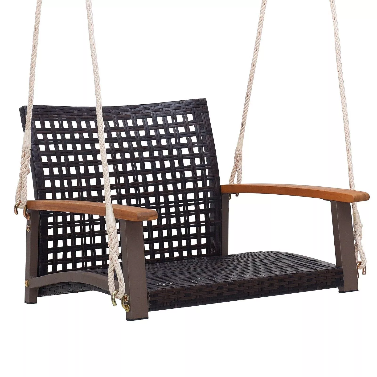 Bruce Outdoor Wooden Darden Swing Chair - Image 2