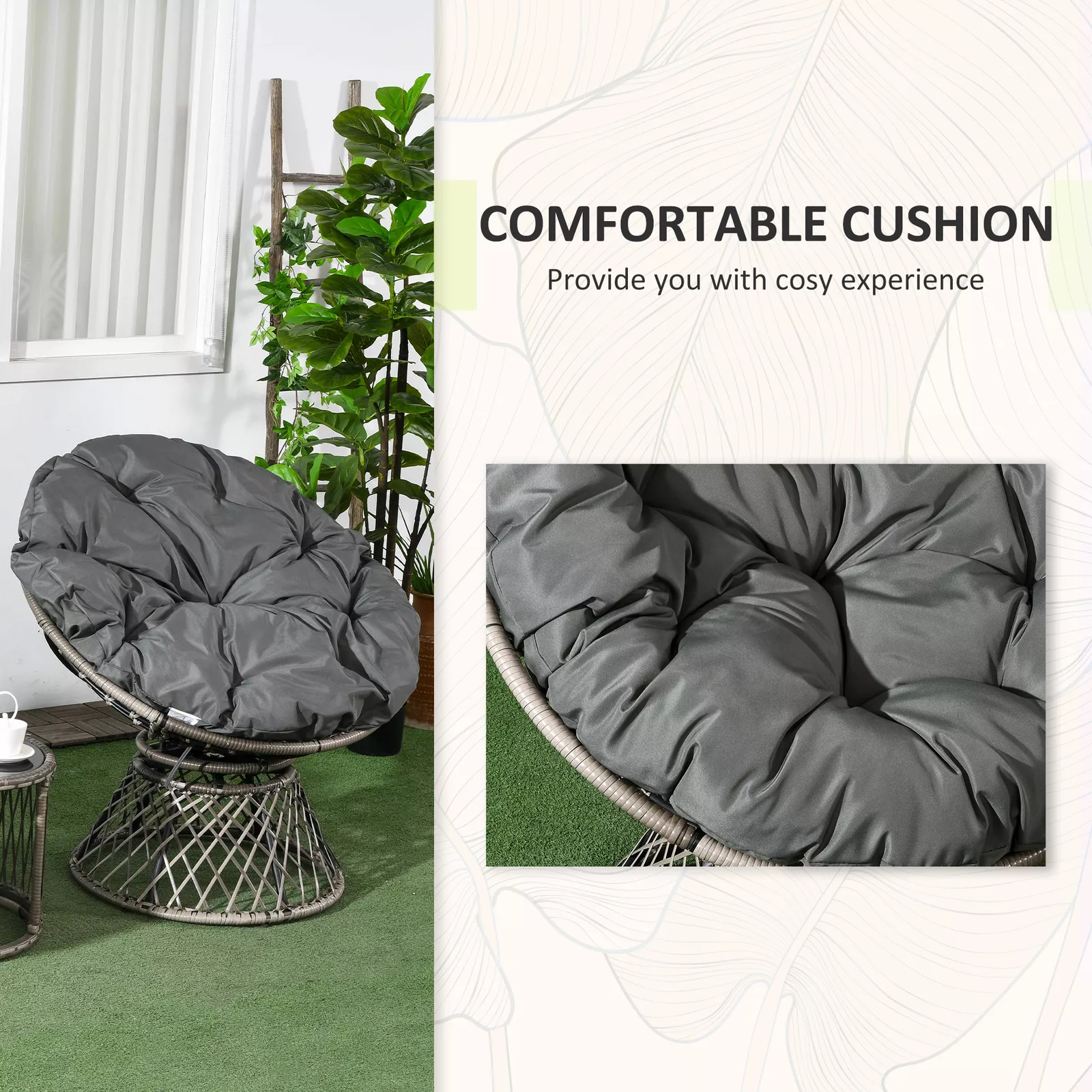 Casey Rattan Bistro Garden Furniture Set - Image 5