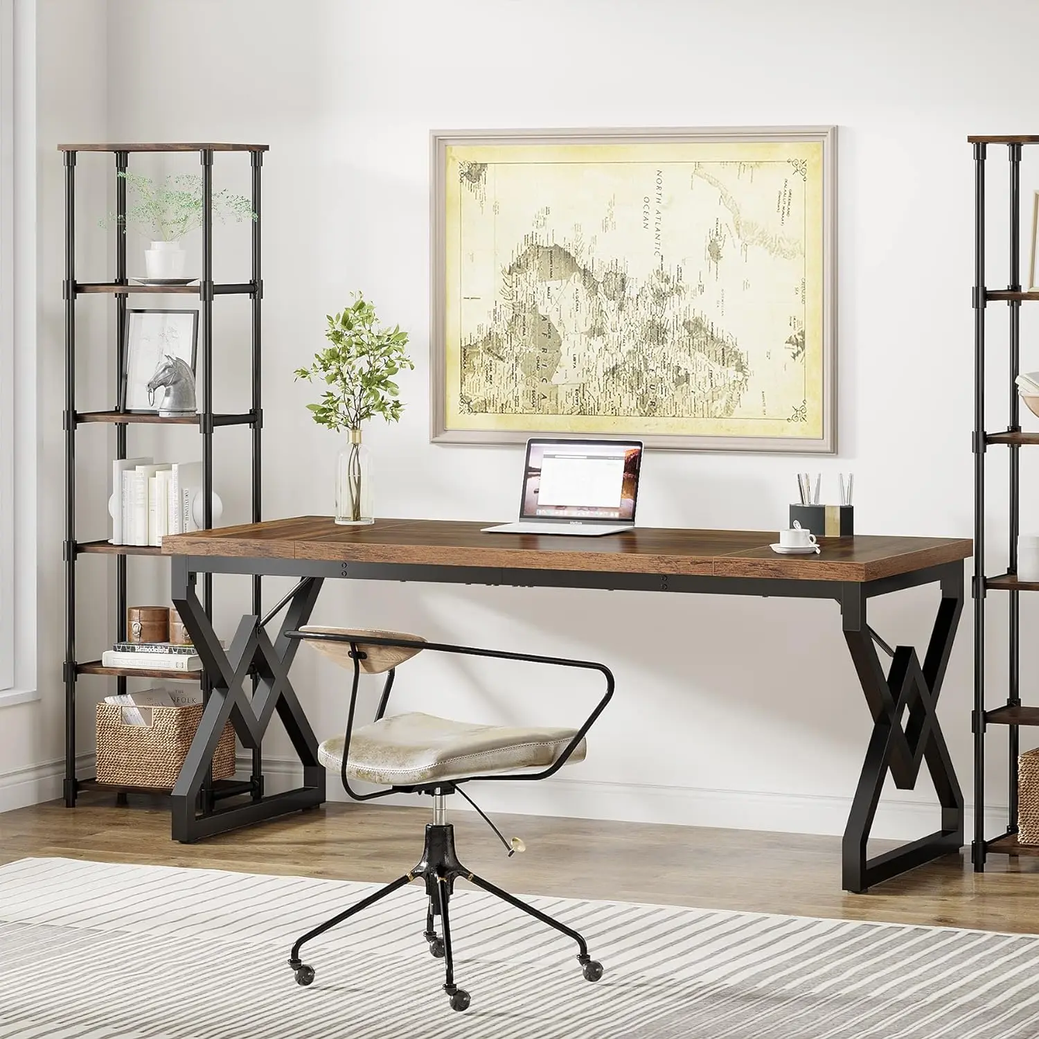 Casey Rustic Executive Office Desk - Image 3