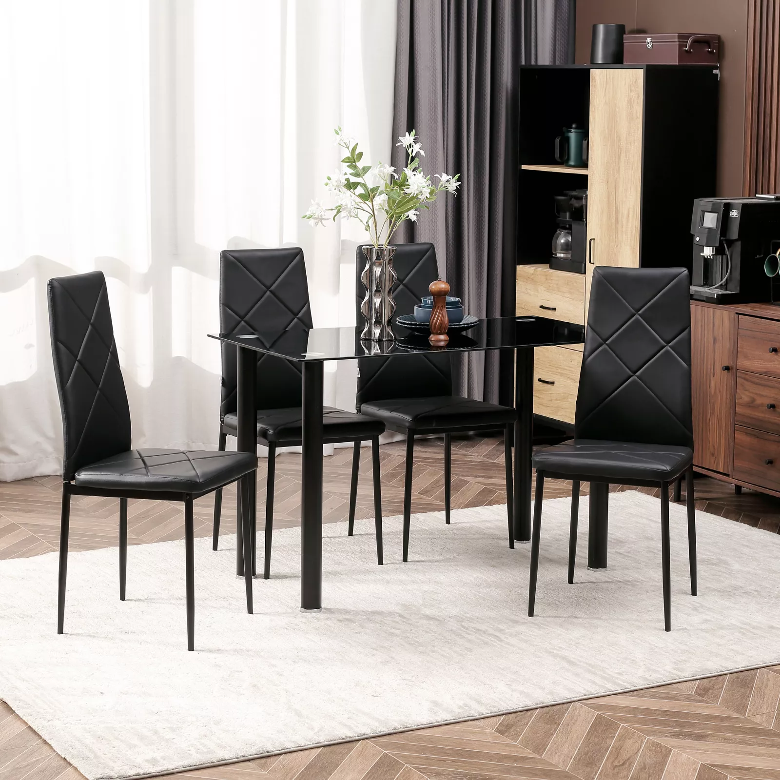 Chad Kitchen Dining Table Set For 4