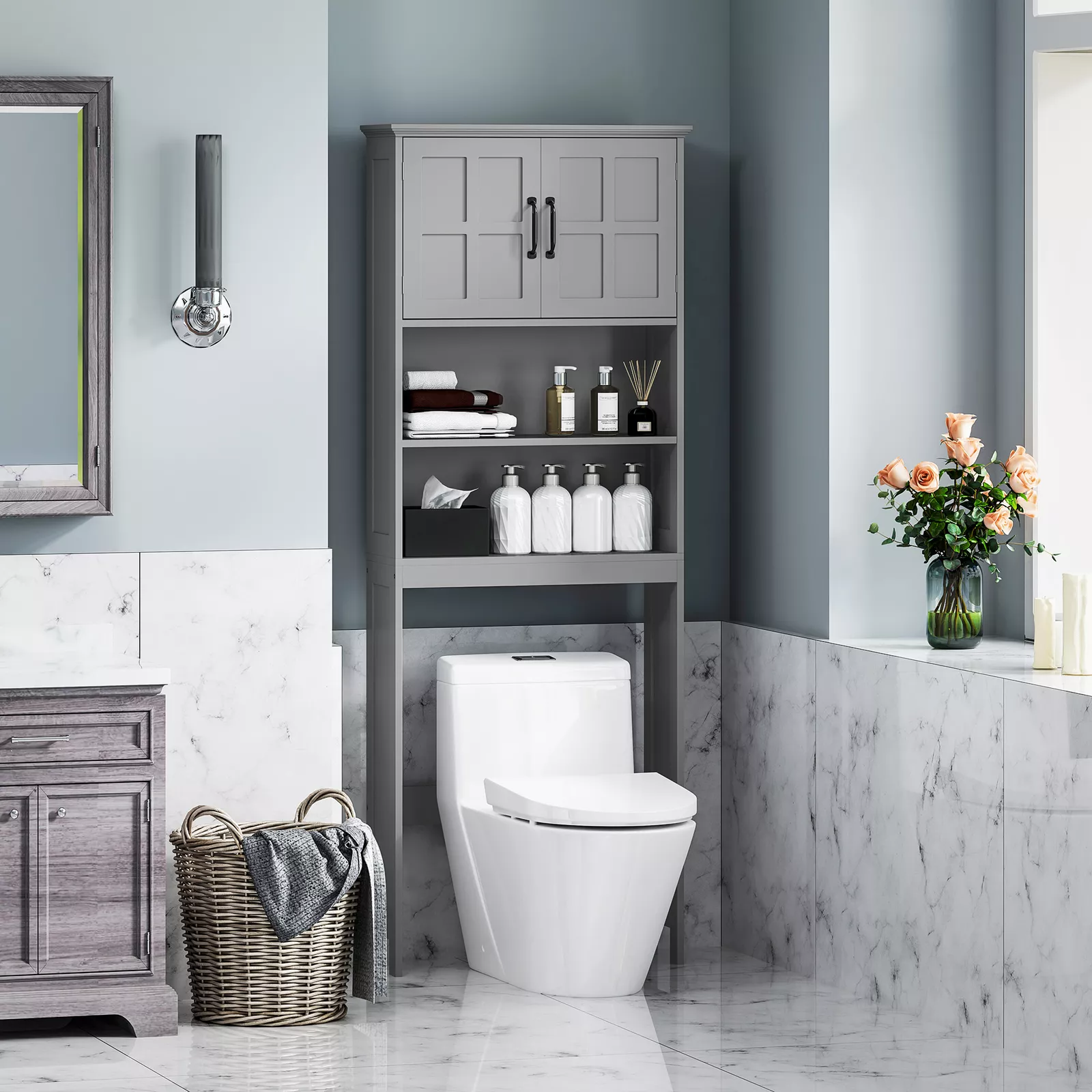 Charlie Over Commode Storage Cabinet - Image 9
