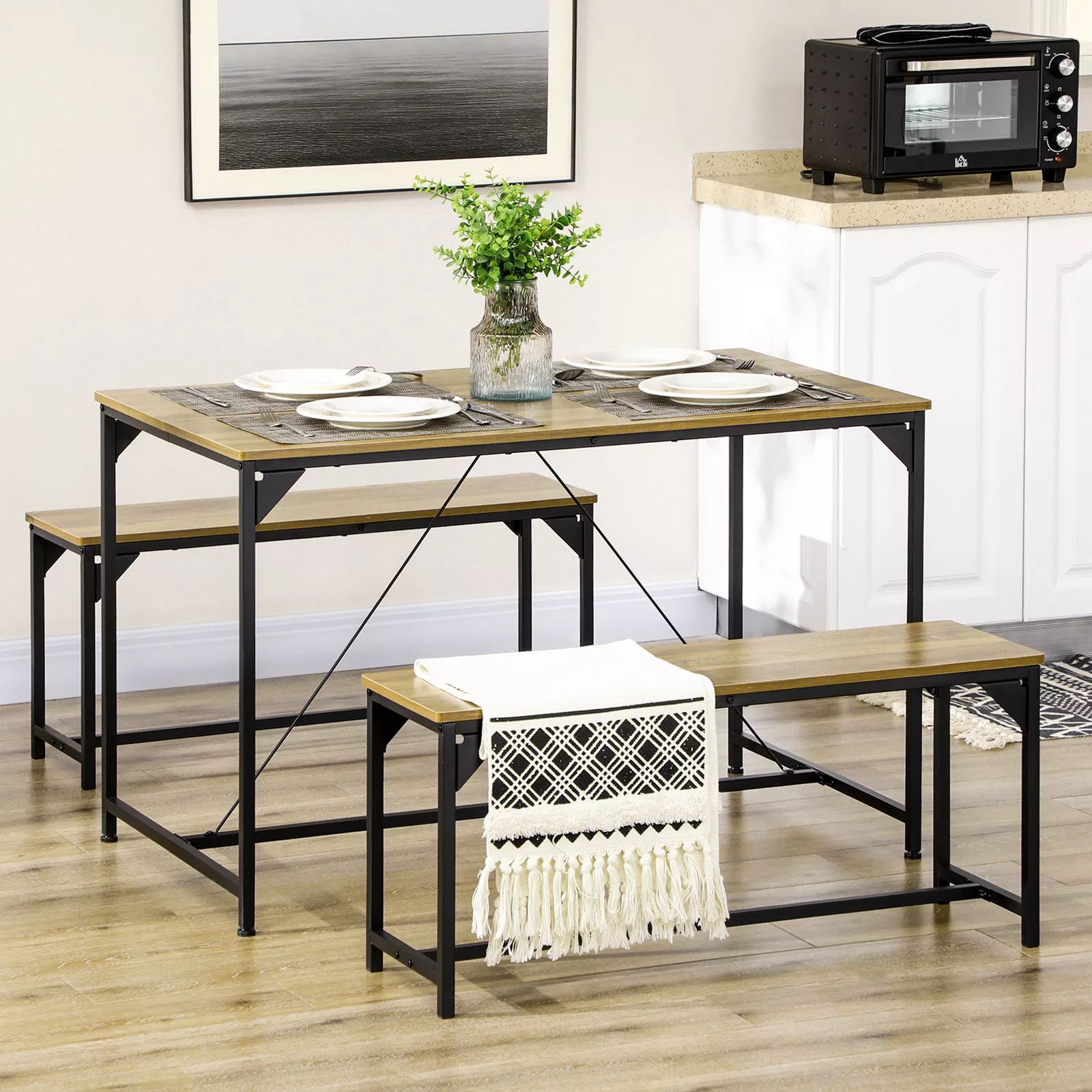 Chiara Kitchen Dining Table Set For 4