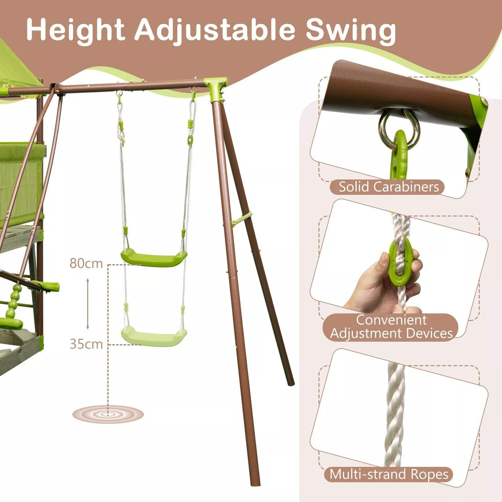 Children's Garden Swing & Slide Set - Image 5