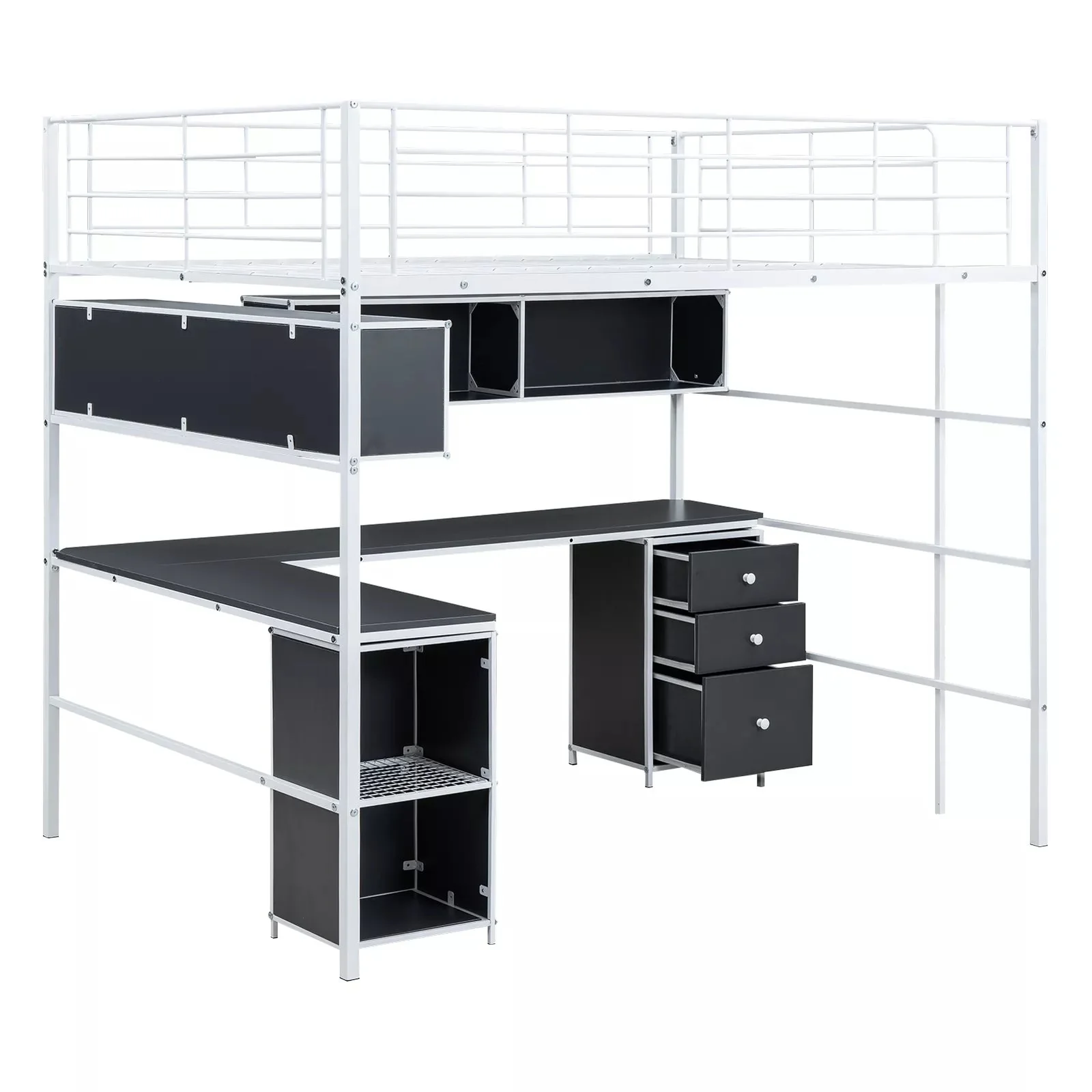 Chloe Full Loft Bed With Desk - Image 5