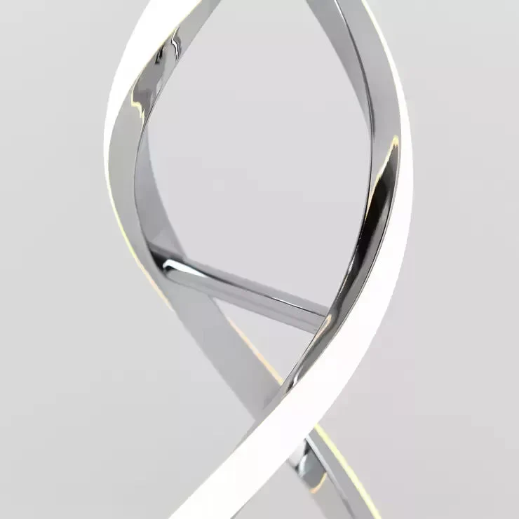 Chrome Twist Table Lamp - Image 4