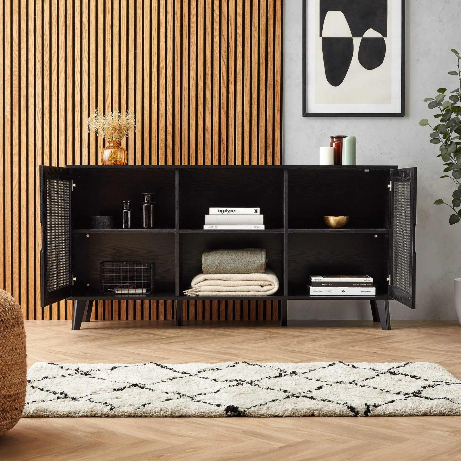 Conley Long Sideboard Buffet Cabinet - Image 2