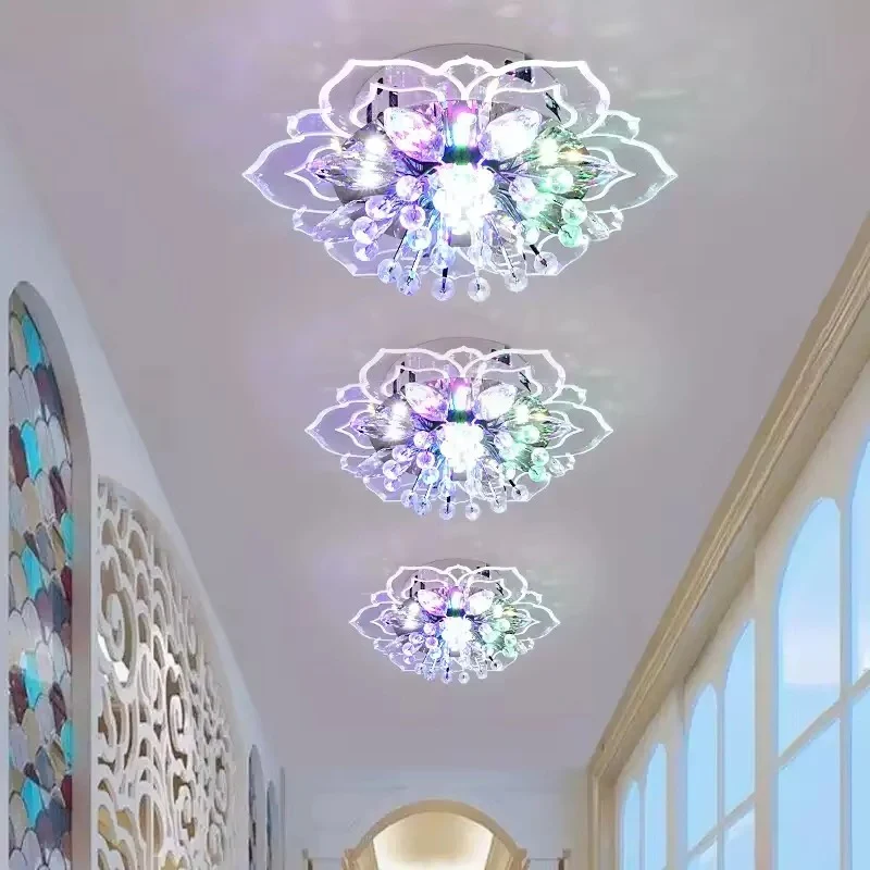 Creative LED Crystal Flower Ceiling Light Chandelier - Image 5