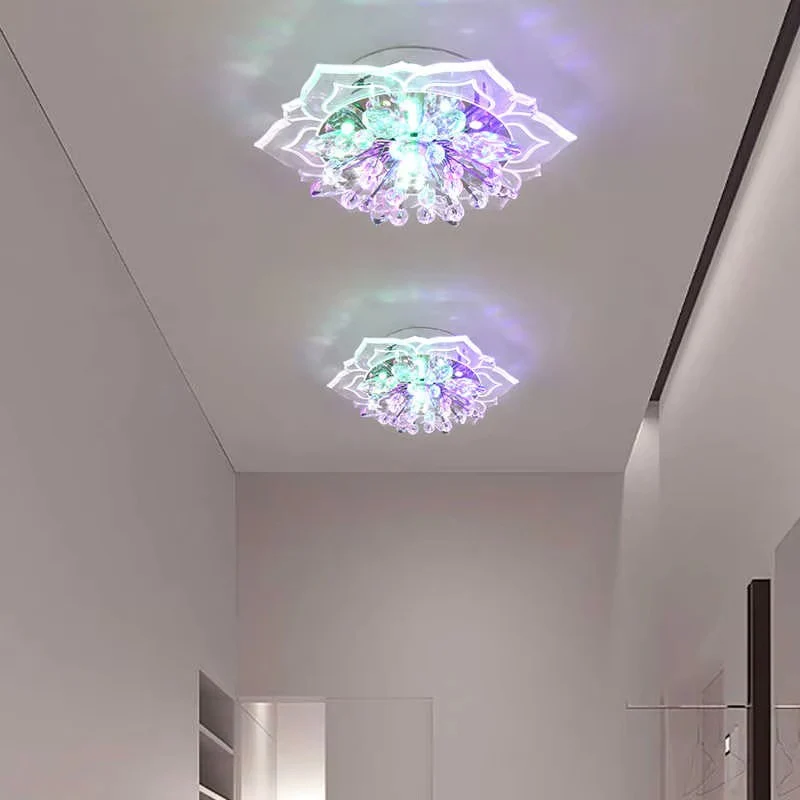 Creative LED Crystal Flower Ceiling Light Chandelier - Image 6