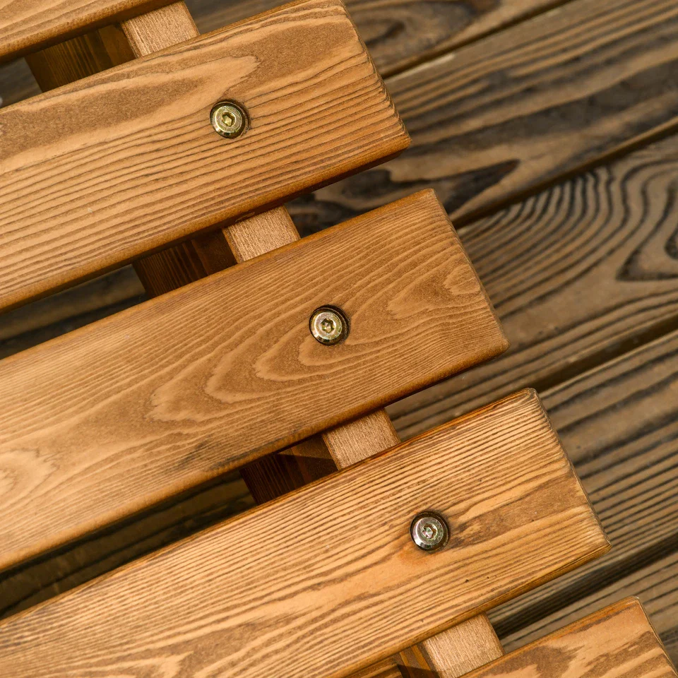 Crosby Wooden Outdoor Lounge Chair - Image 5