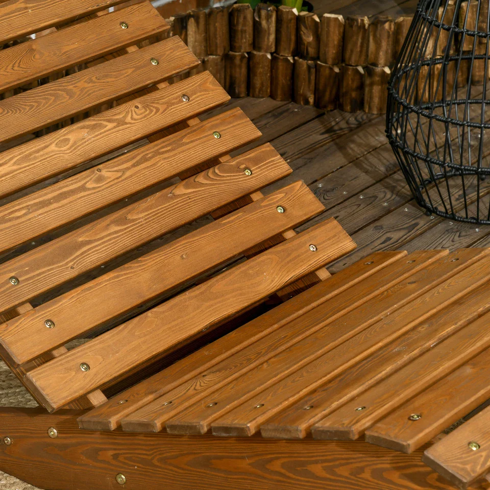 Crosby Wooden Outdoor Lounge Chair - Image 6