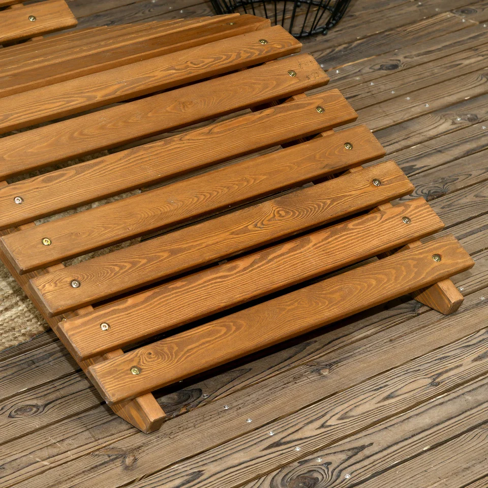 Crosby Wooden Outdoor Lounge Chair - Image 7