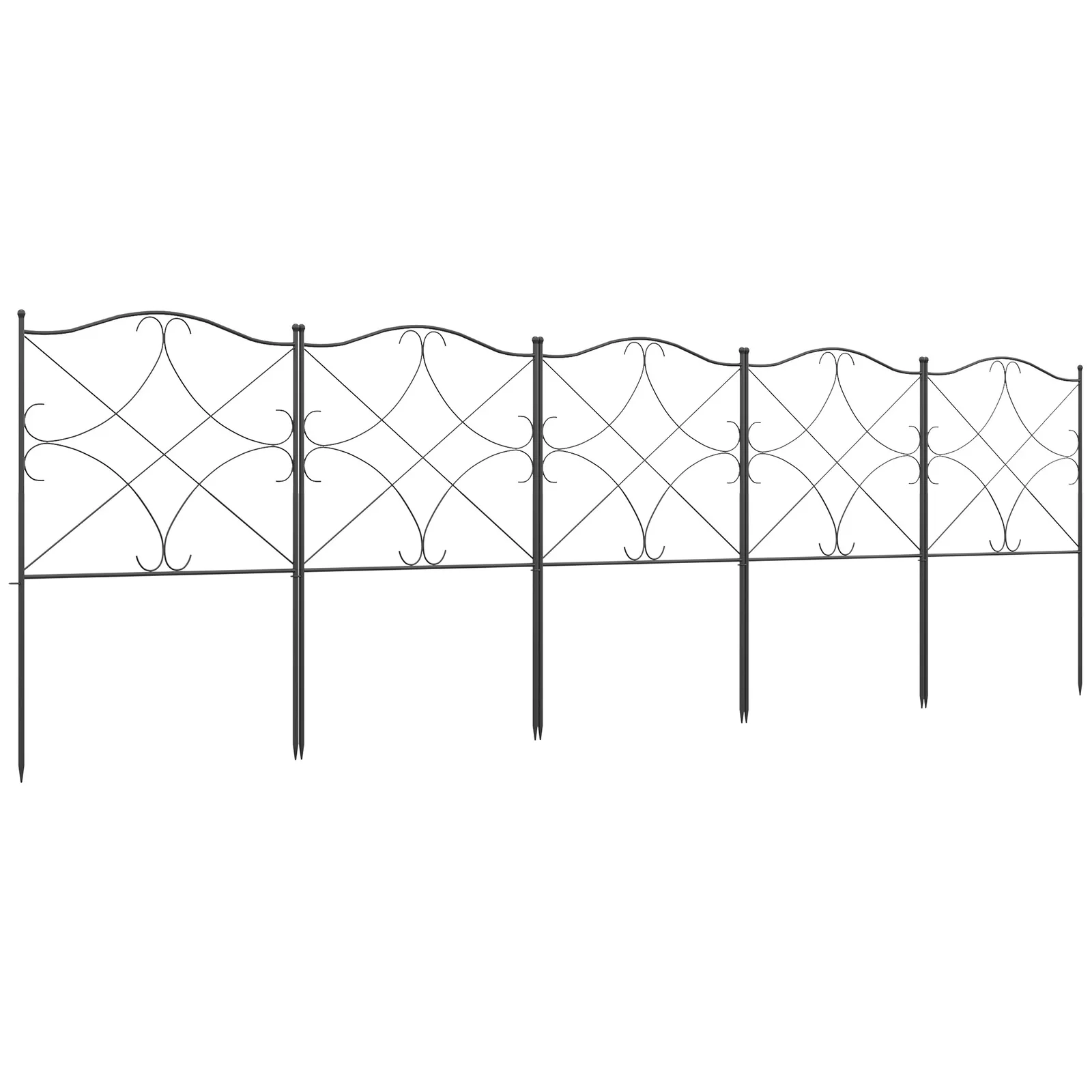 Cross Decorative Garden Fence (Set of 4) - Image 2