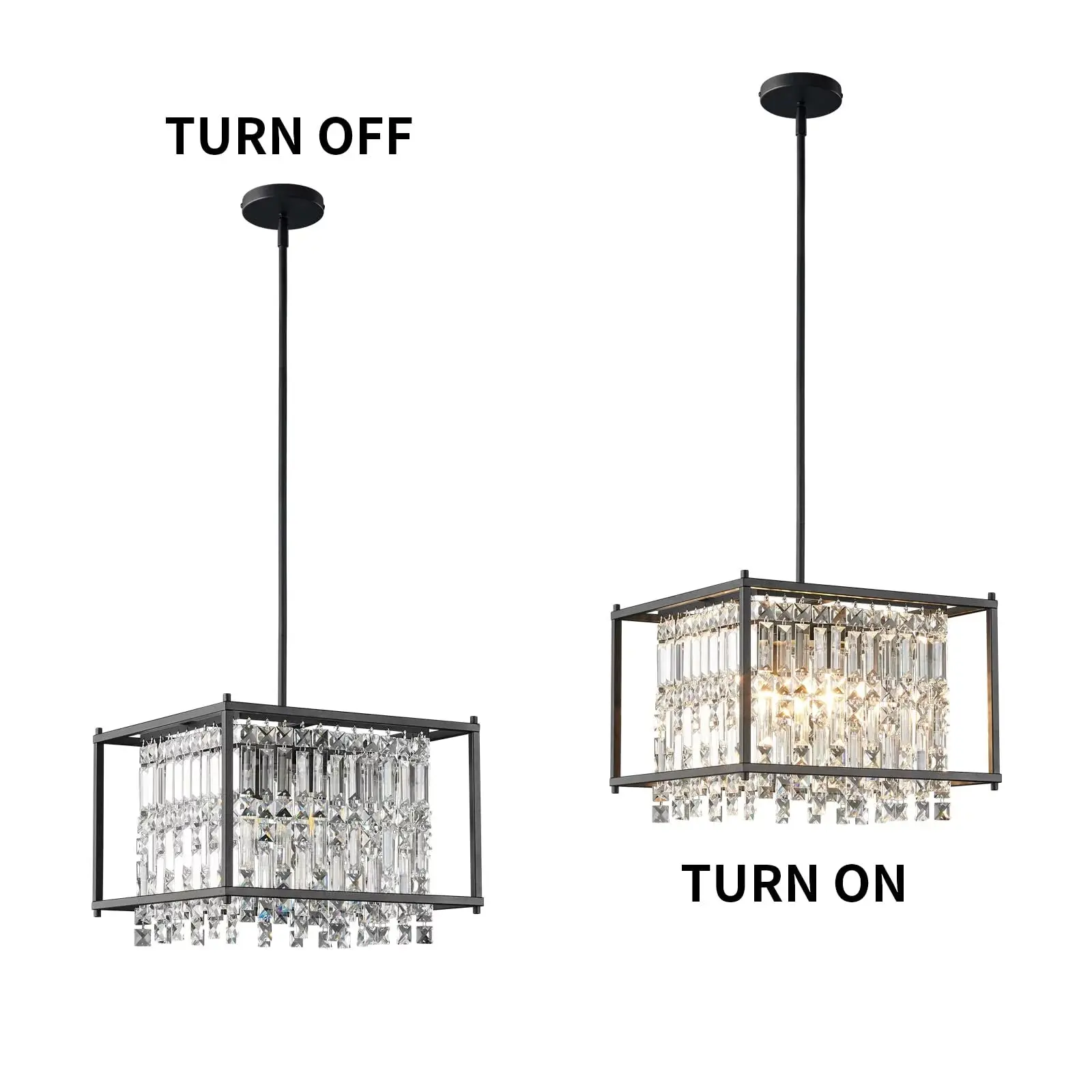 Crystal Farmhouse Dining Room Chandelier - Image 3