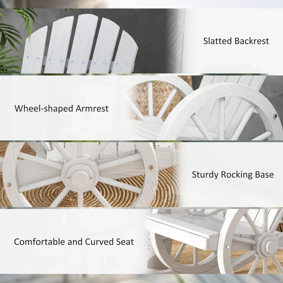 Darcie Wooden Adirondack Chair - Image 4