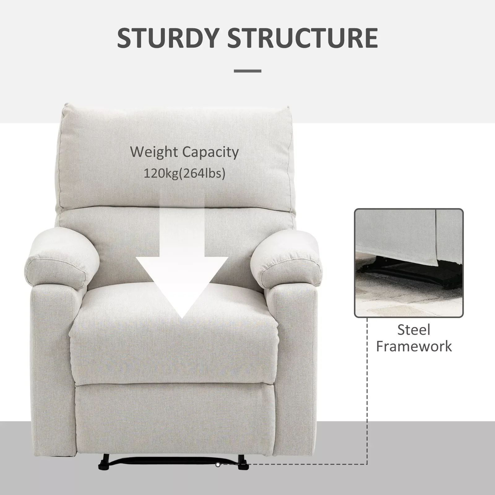Davila Manual Recliner Sofa - Image 6