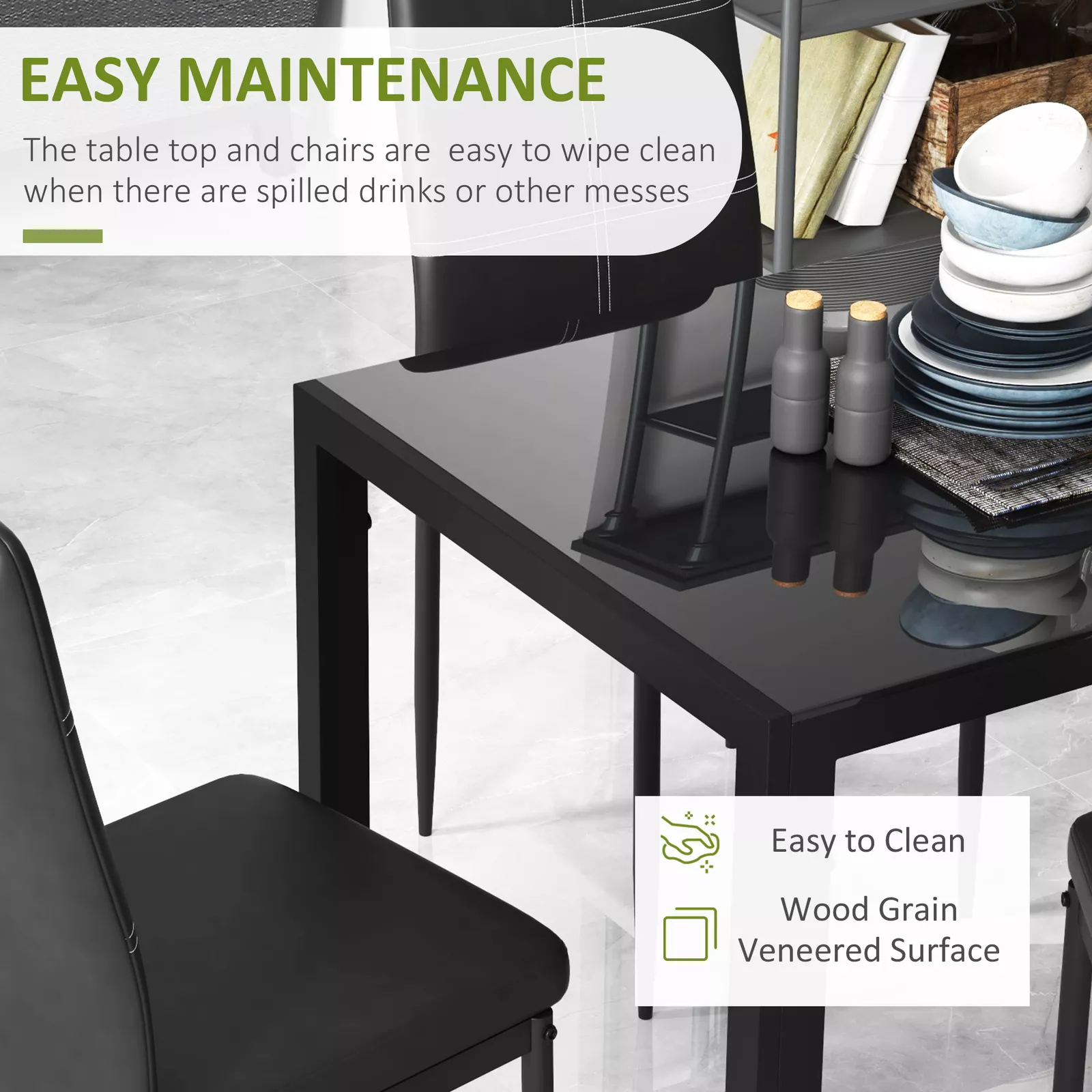 Davis Kitchen Dining Table Set For 4 - Image 4