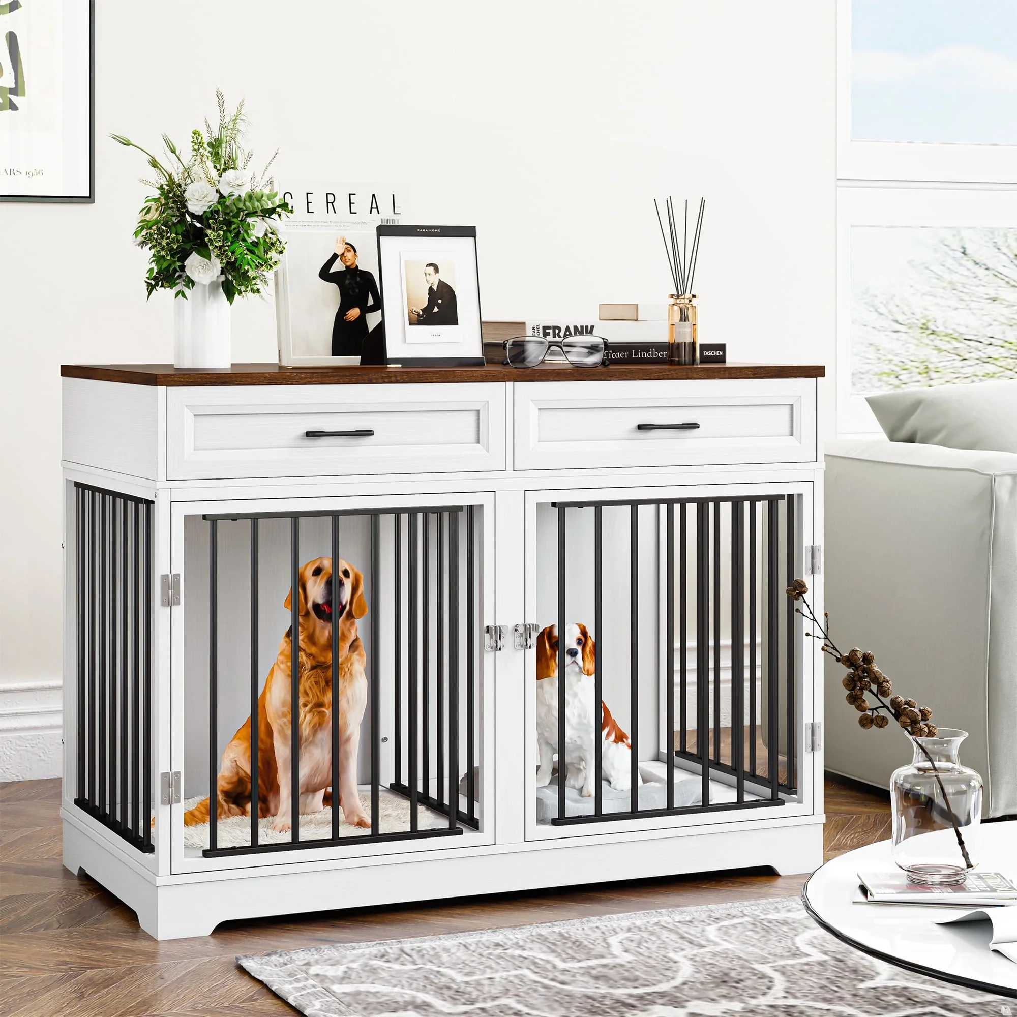 47.2" Dean Large Dog Crates Furniture