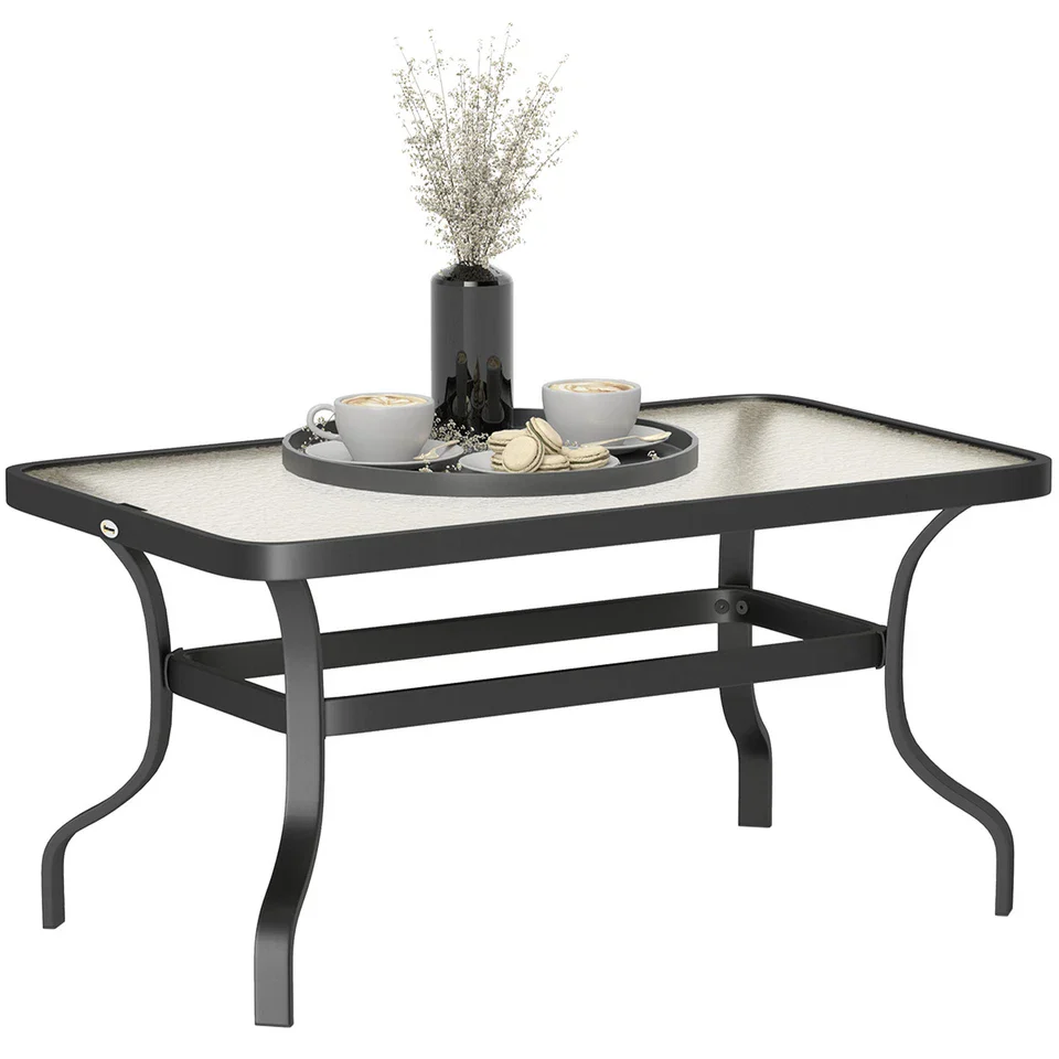 Declan Glass Outdoor Coffee Table - Image 2