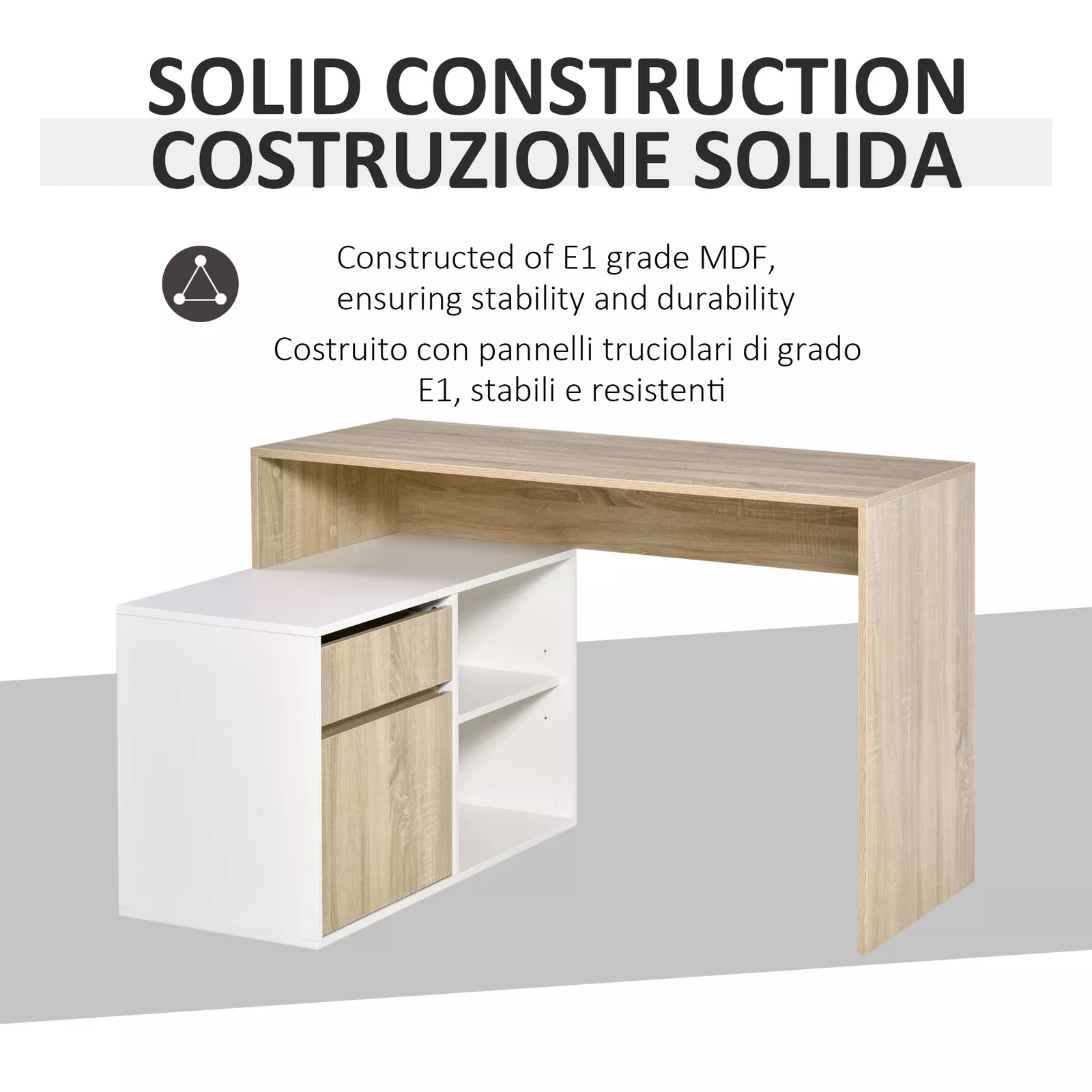 Dillan Corner L Shaped Computer Desk With Storage - Image 7