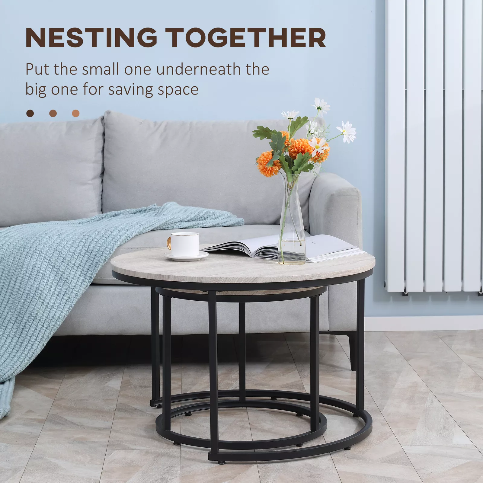Donna Round Nesting Coffee Table - Image 3