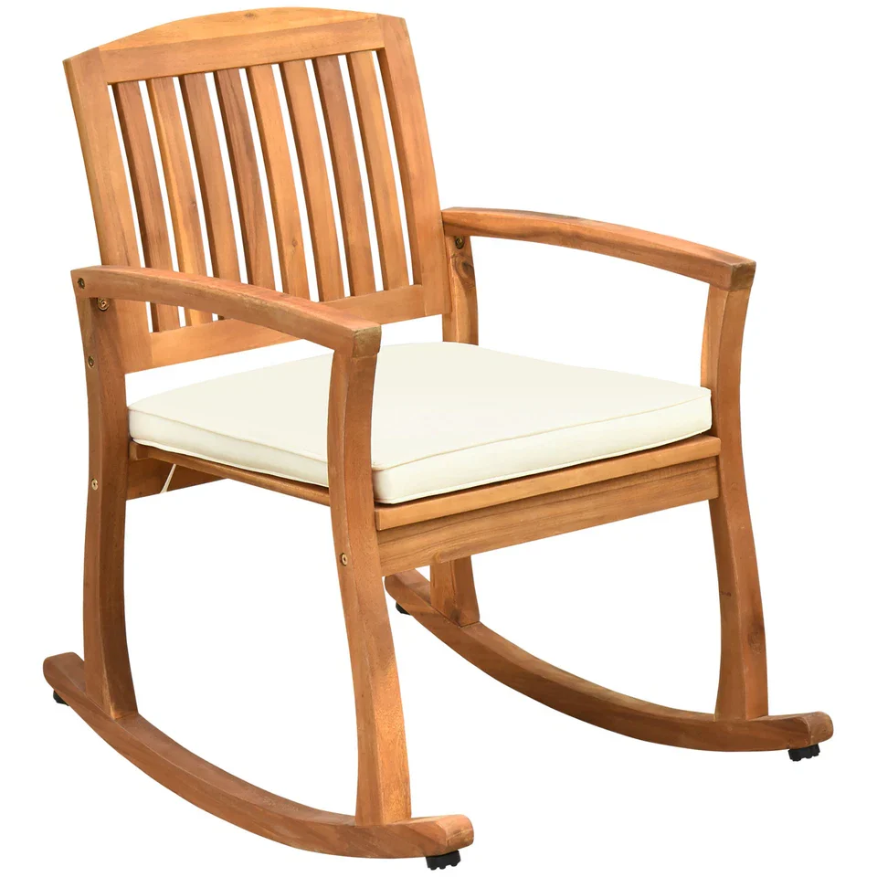 Dorothy Wooden Outdoor Patio Rocking Chair - Image 2