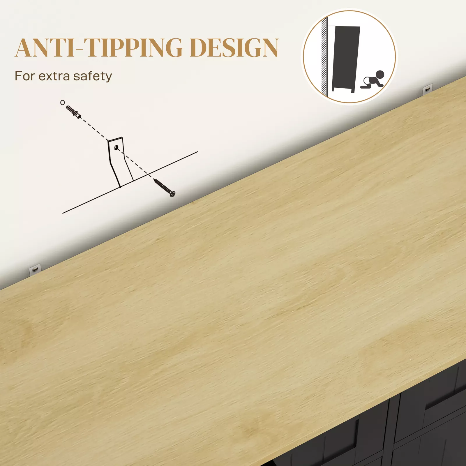 Douglas Kitchen Trash Cabinet - Image 8
