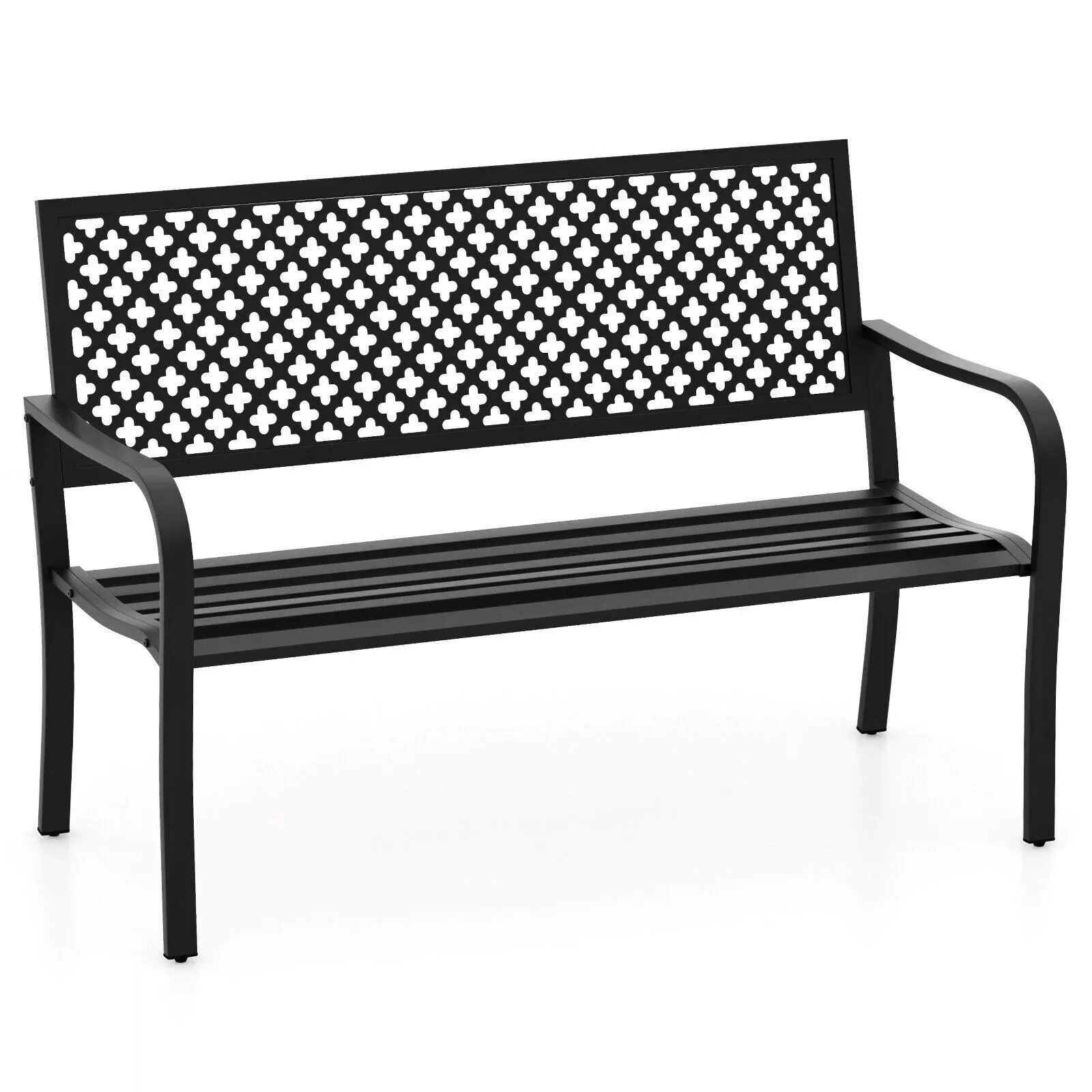 Drake Metal Outdoor Garden Bench - Image 2