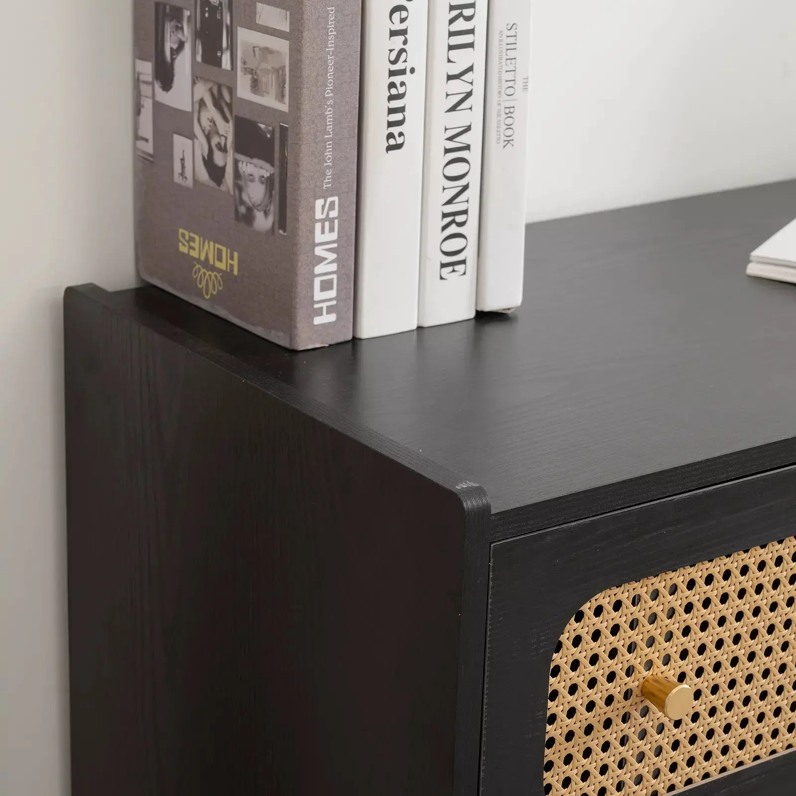 Ela Rattan Black 6 Drawer Chest Dresser - Image 6