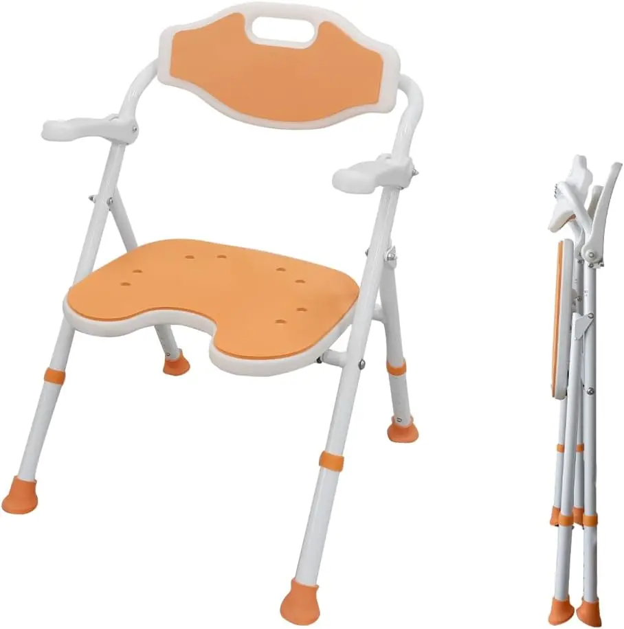 Elderly Foldable Shower Chair With Arms - Image 2