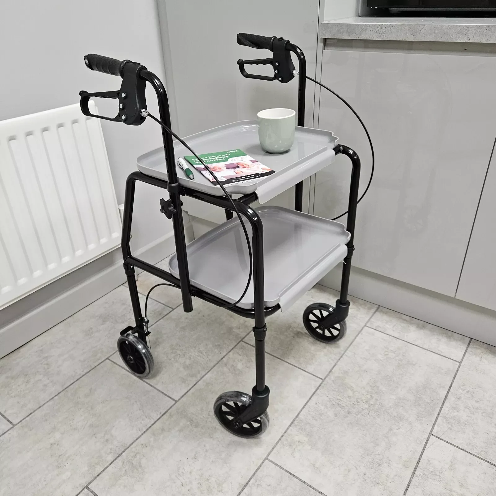 Elderly Mobility Walker With Tray
