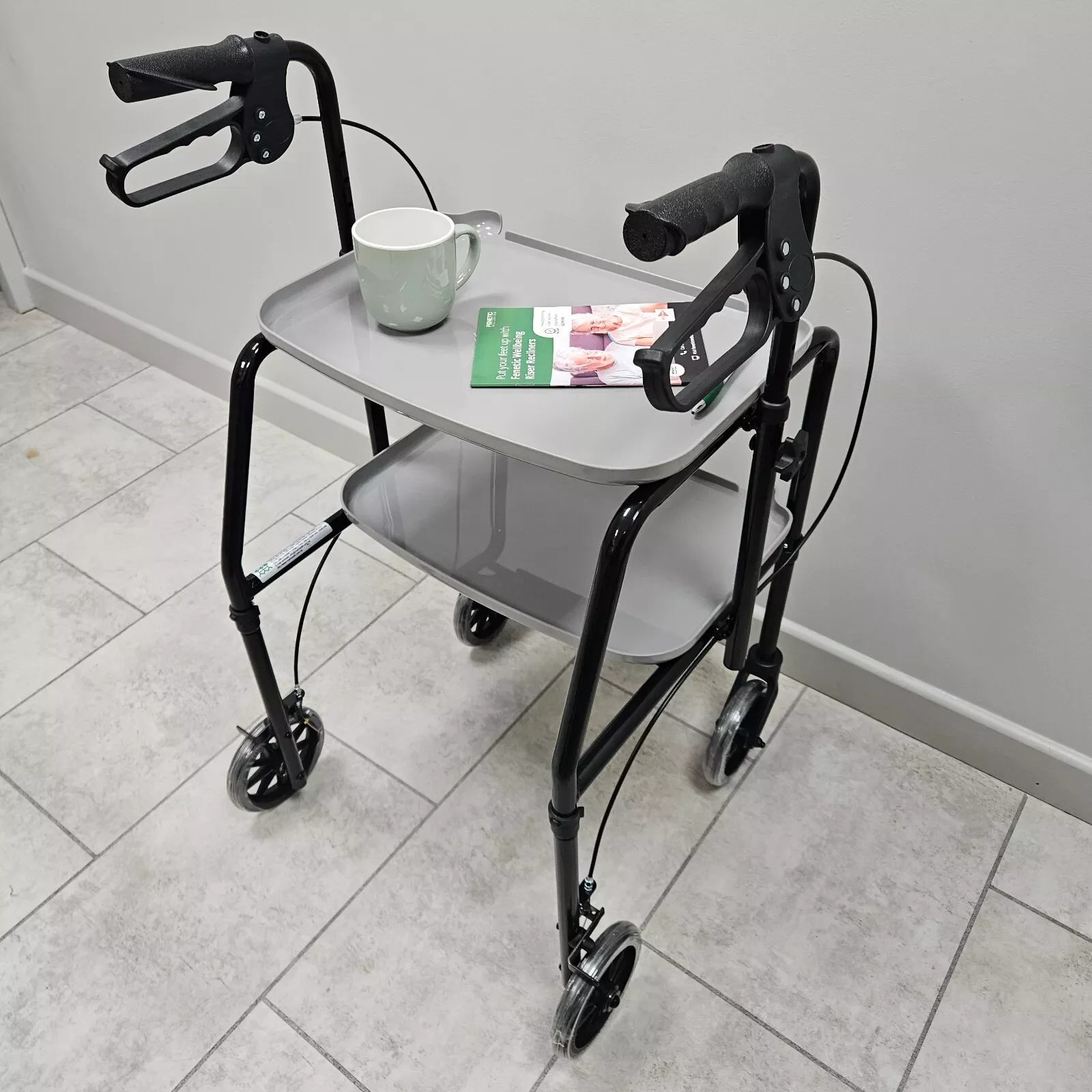 Elderly Mobility Walker With Tray - Image 3