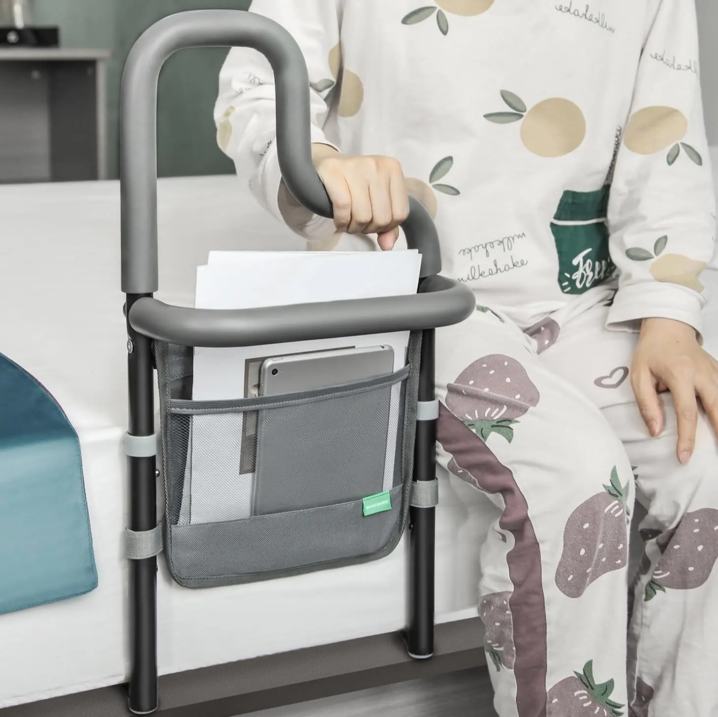 Elderly Safety Bed Rail (Double Handle)