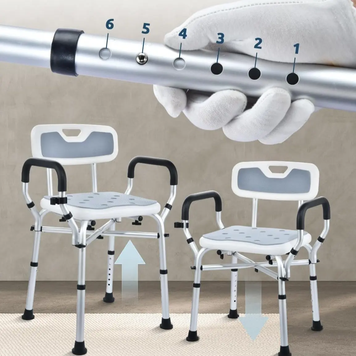 Elderly Shower Chair With Arms - Image 5