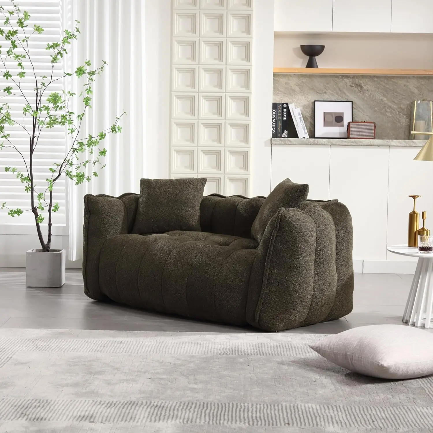 Ella Bean Bag Loveseat Sofa Couch - Image 9