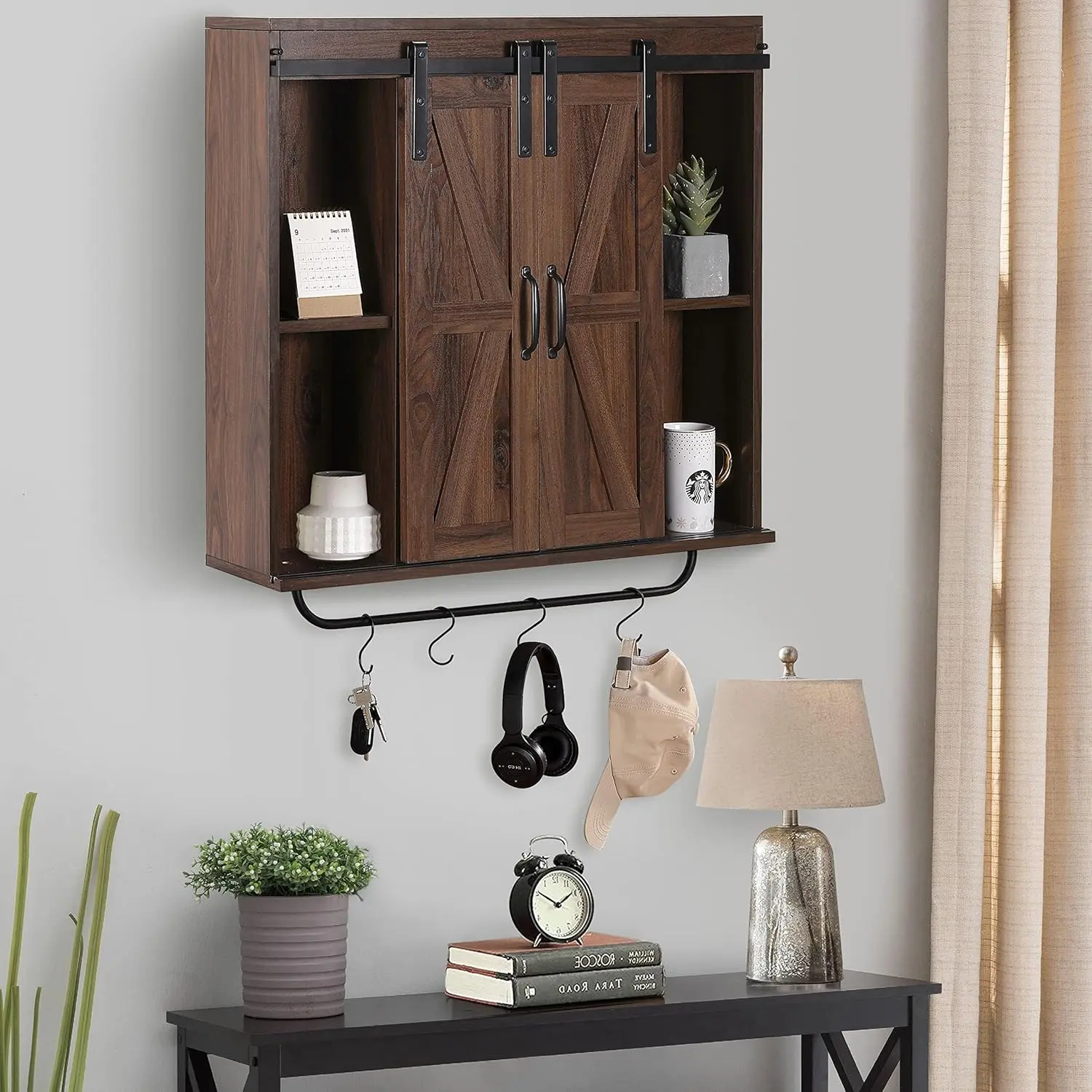 Elle Farmhouse Wall Mount Medicine Cabinet - Image 7