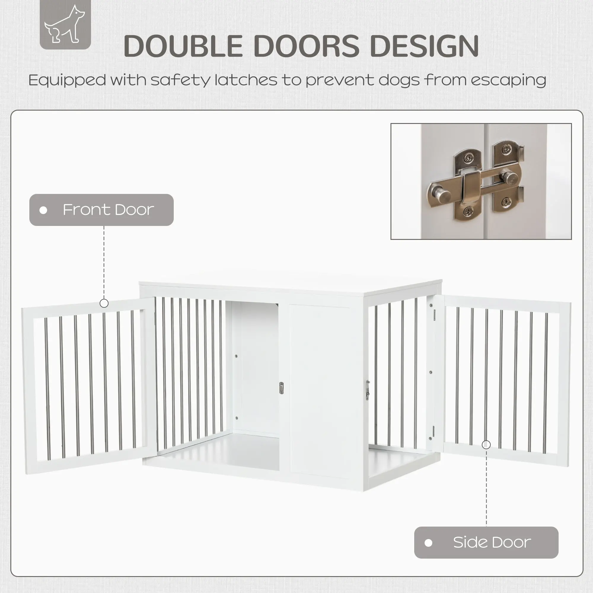 Elmer Large Dog Kennel Crate Furniture - Image 6