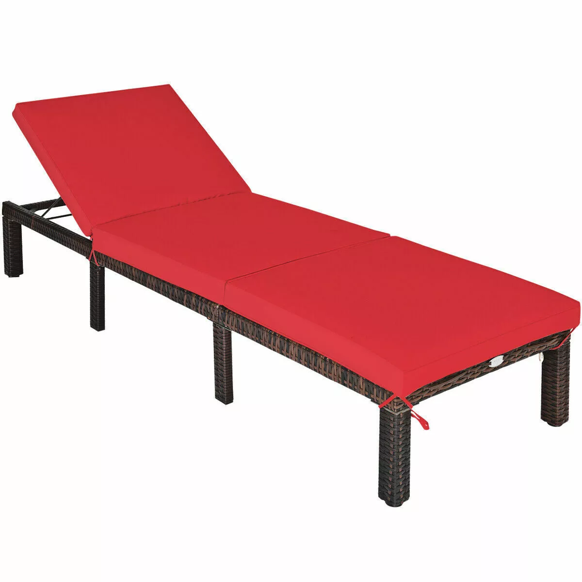 Enya Rattan Garden Sun Lounger - Image 2