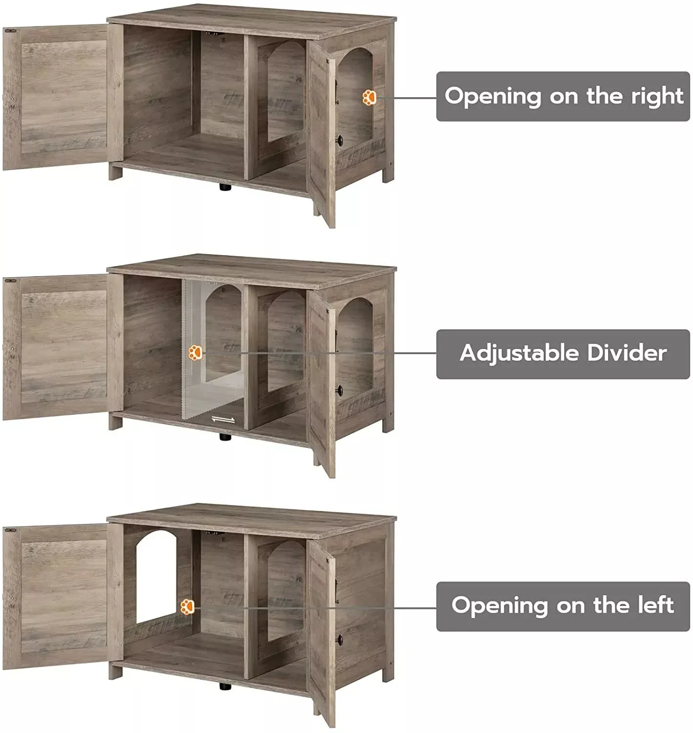Evans Cat Litter Box Enclosure Furniture - Image 3