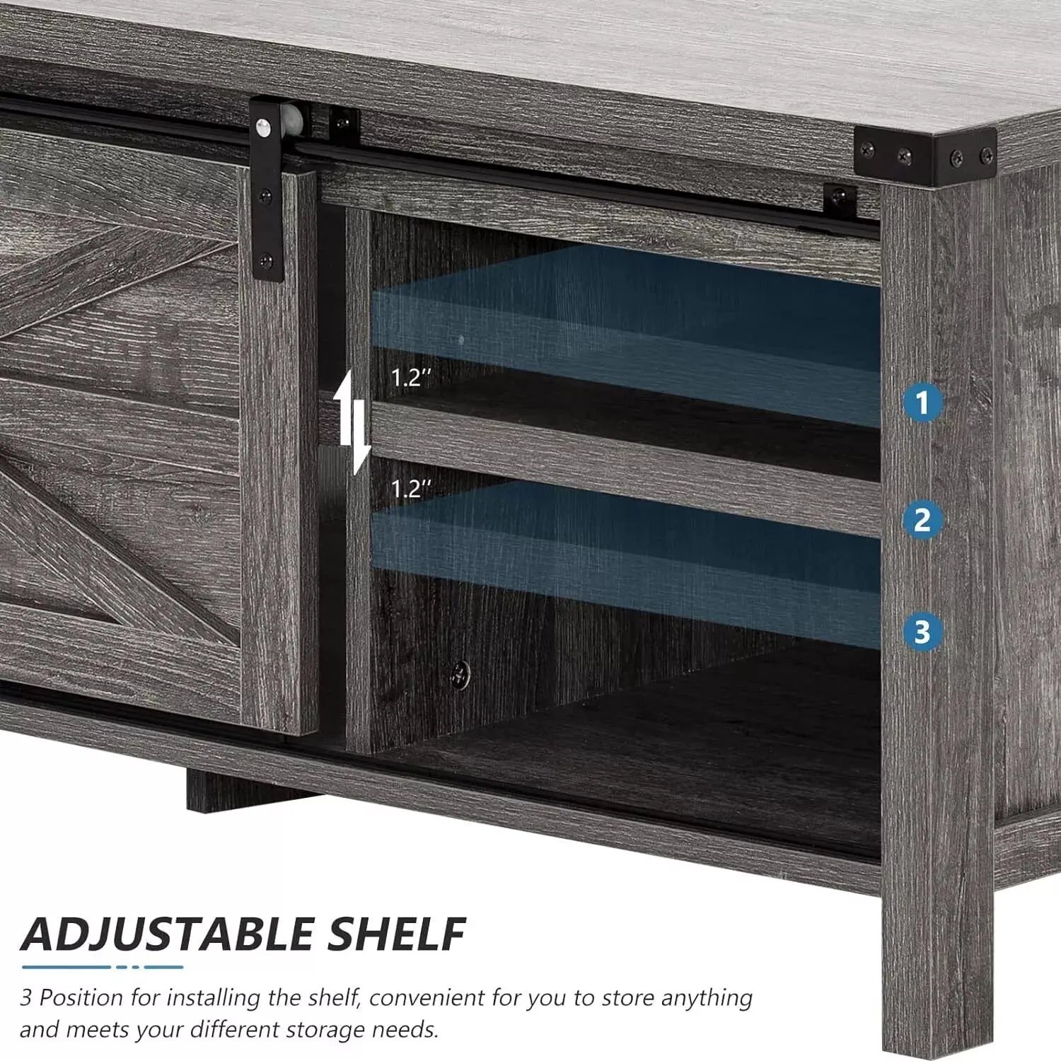 Evie Rustic Farmhouse Coffee Table - Image 4
