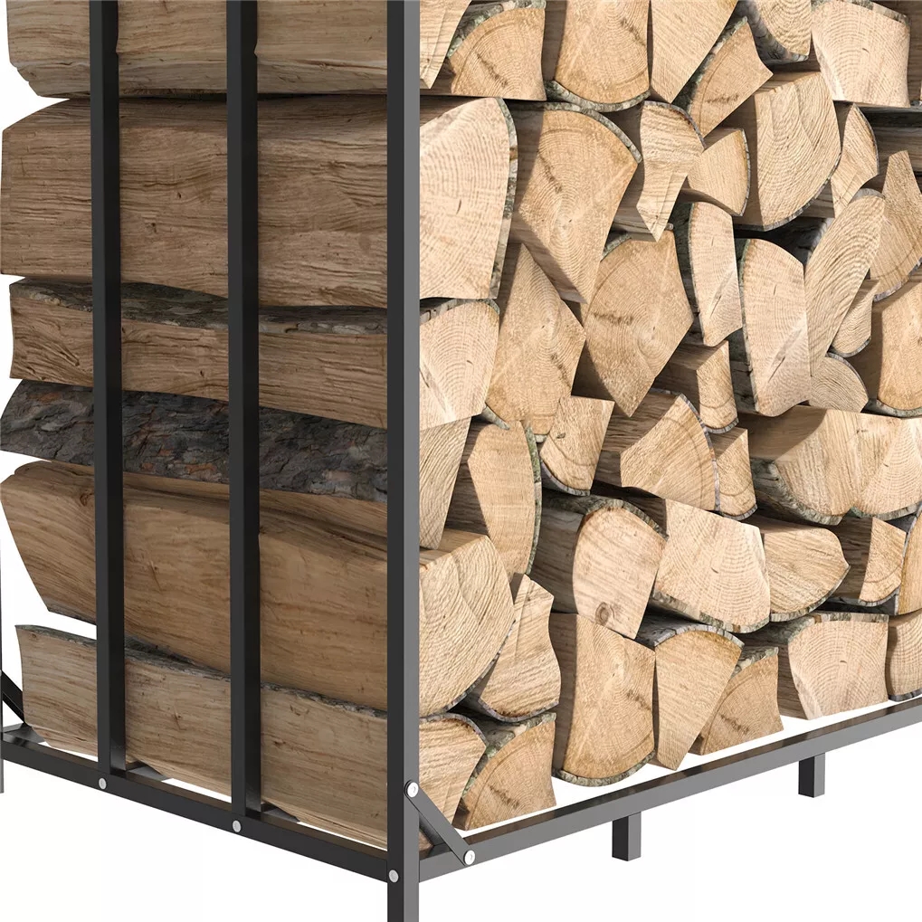 Extra Tall Outdoor Firewood Log Storage Rack - Image 6