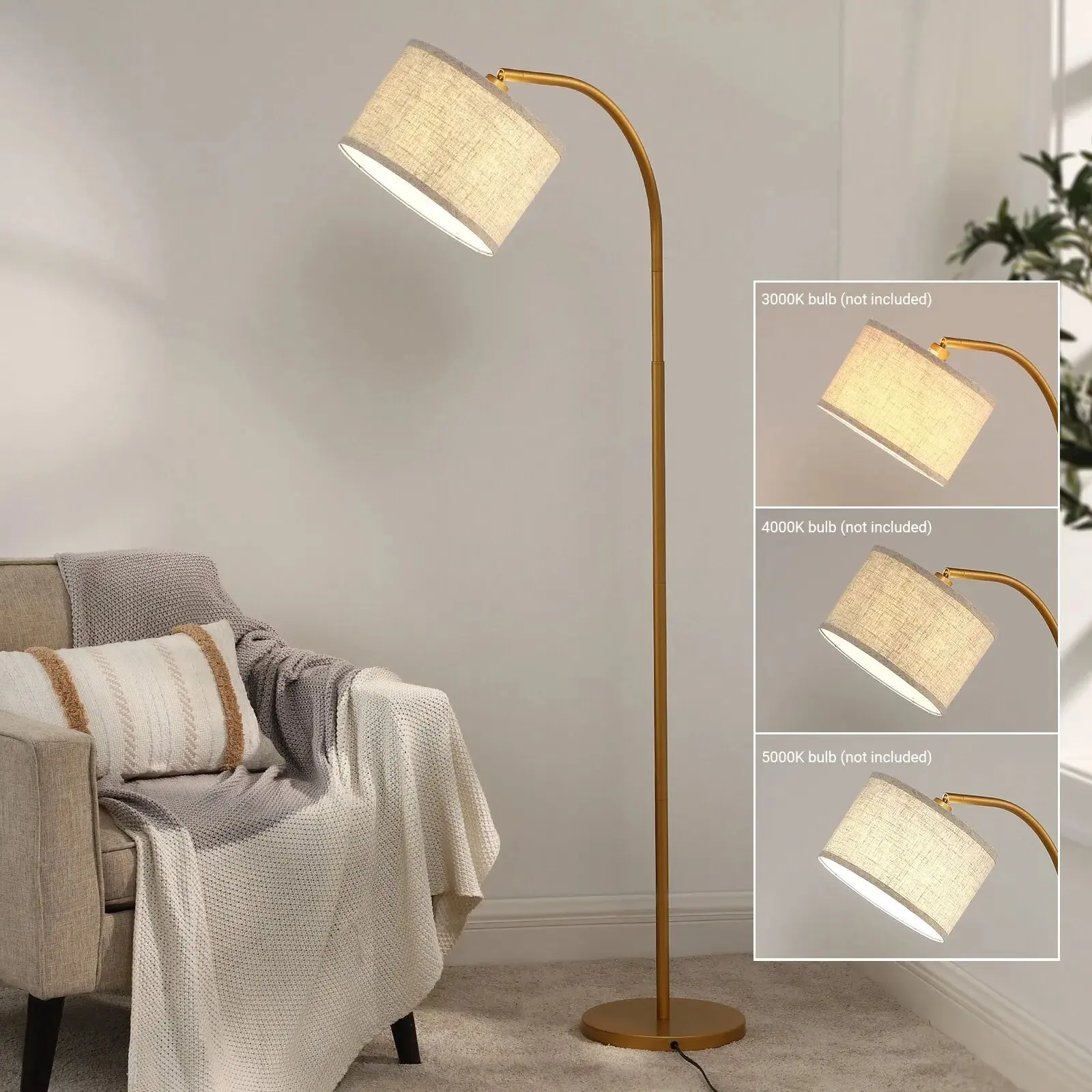 Farmhouse Arc Living Room Floor Lamp - Image 4