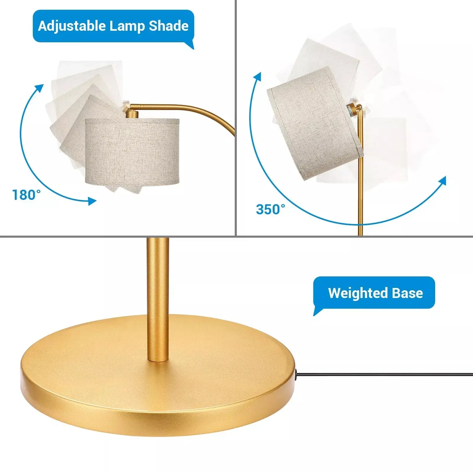Farmhouse Arc Living Room Floor Lamp - Image 7
