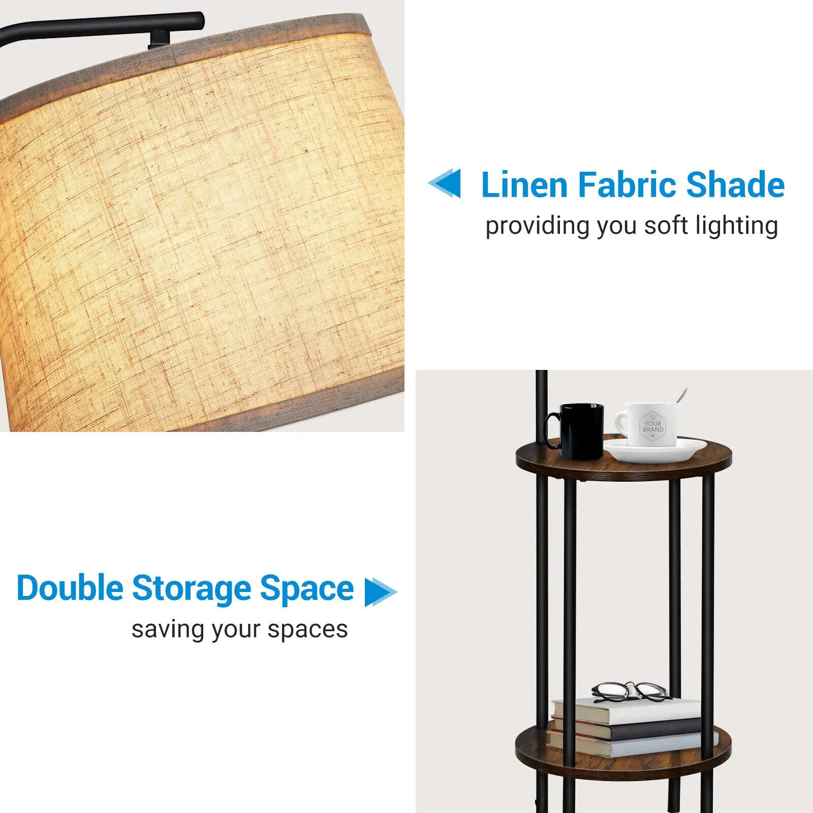 Farmhouse Living Room Floor Lamp - Image 4