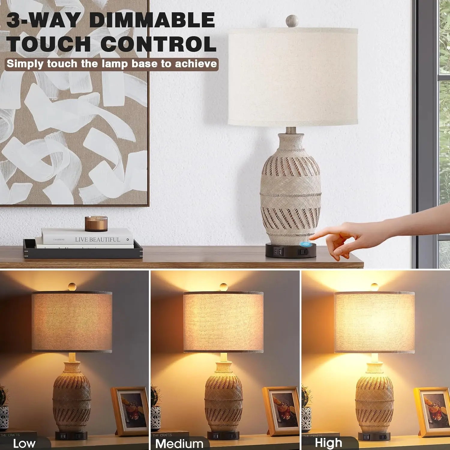 Farmhouse Table Lamp - Image 3