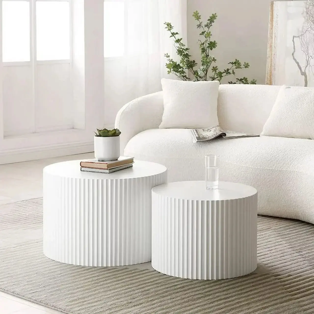 Garza Round Modern Nesting Coffee Table - Image 4