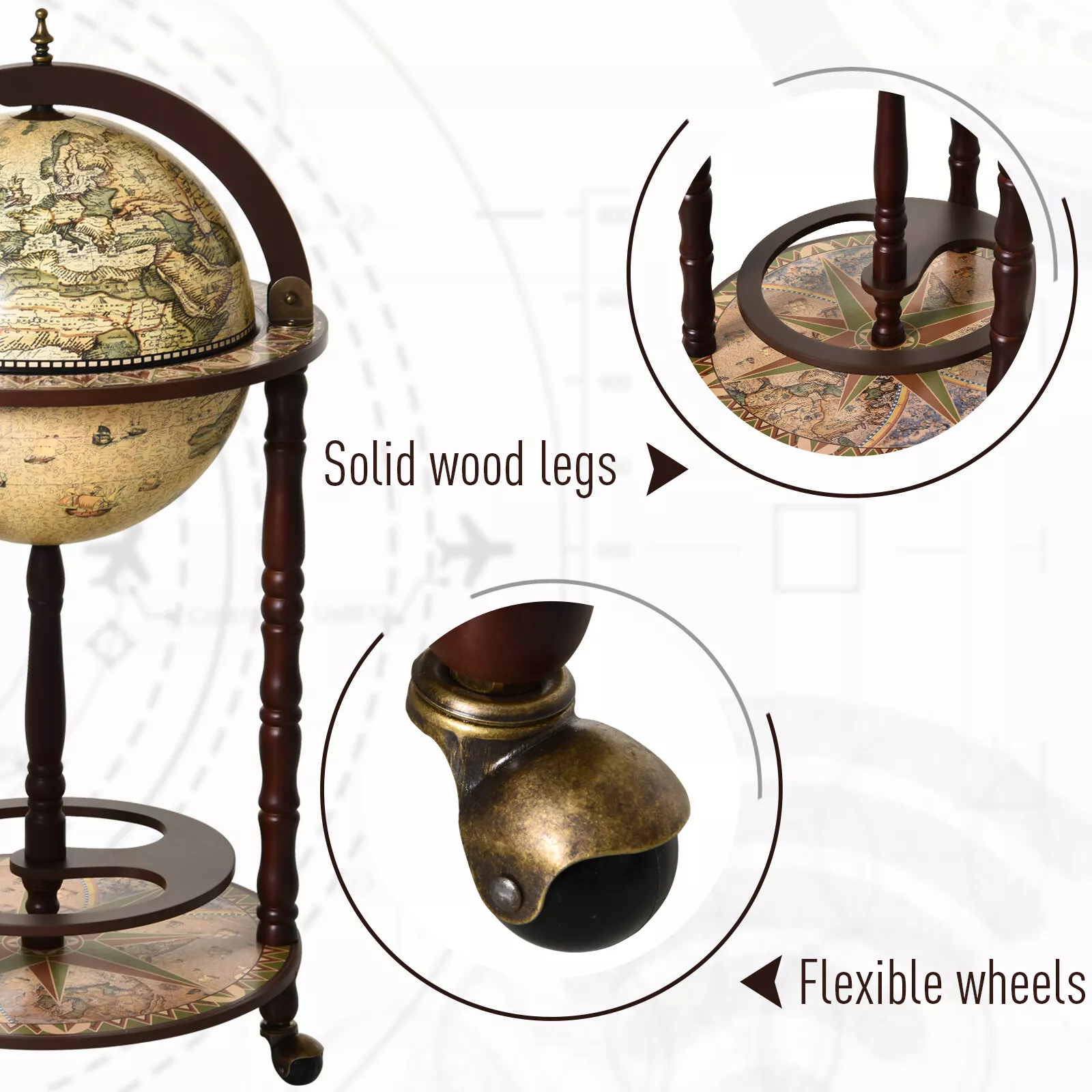Gomez Globe Drinks Cabinet - Image 5