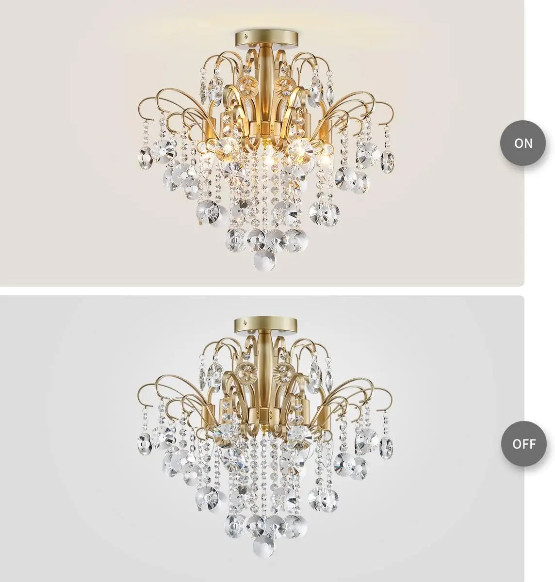 Hallie Crystal Dining Room Chandelier - Image 3
