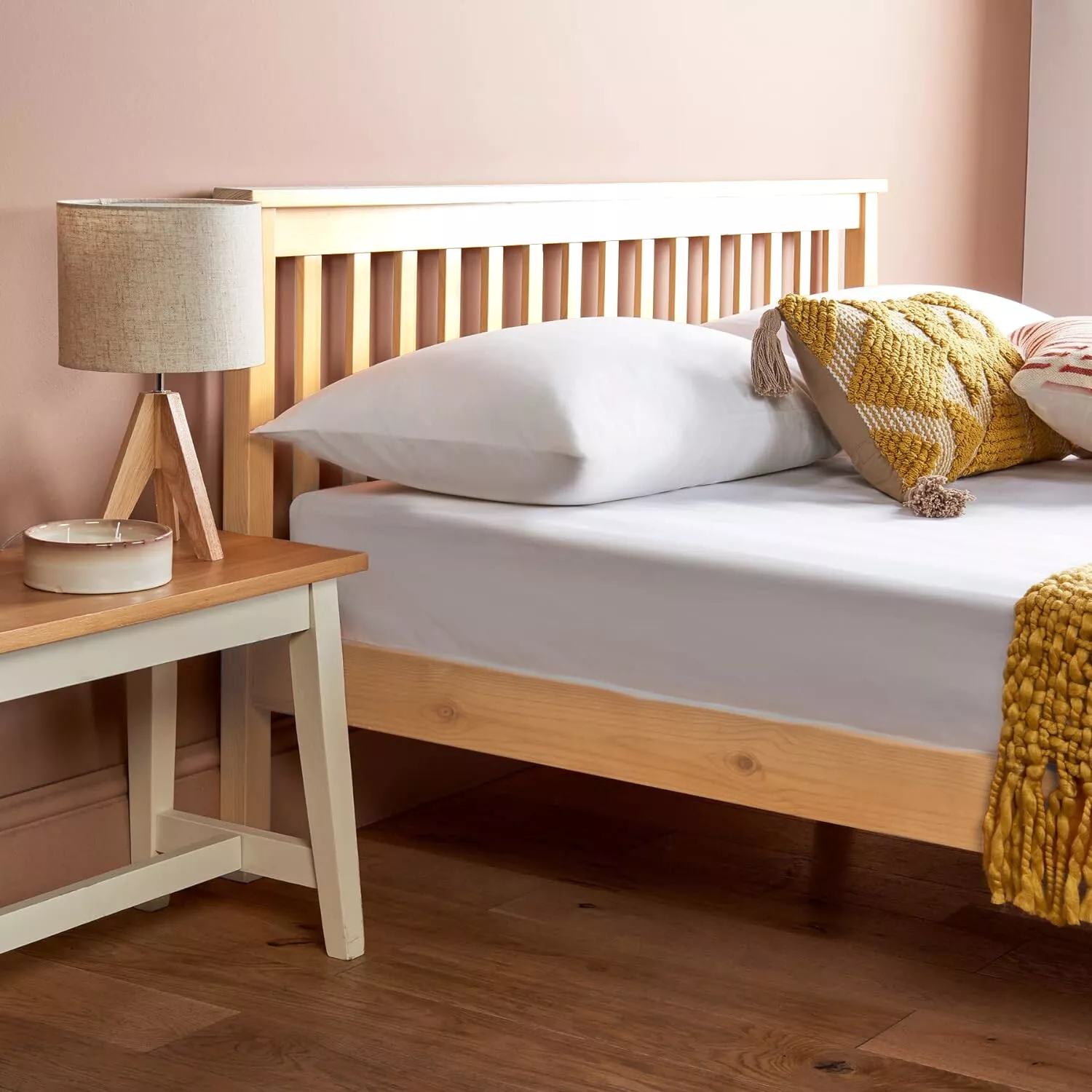 Hamza Solid Wood Bed Frame - Image 4