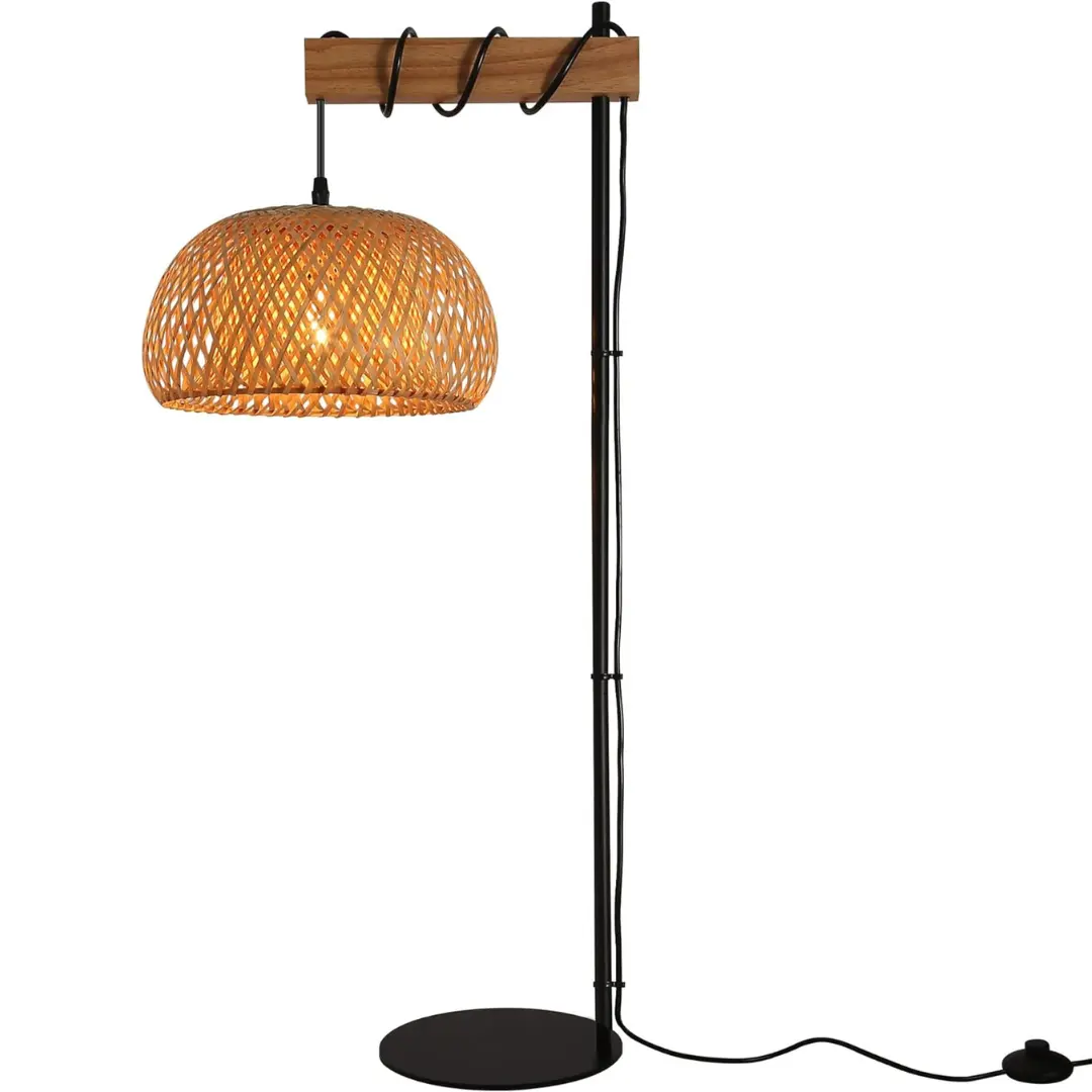 Hanging Bamboo Living Room Floor Lamp - Image 3