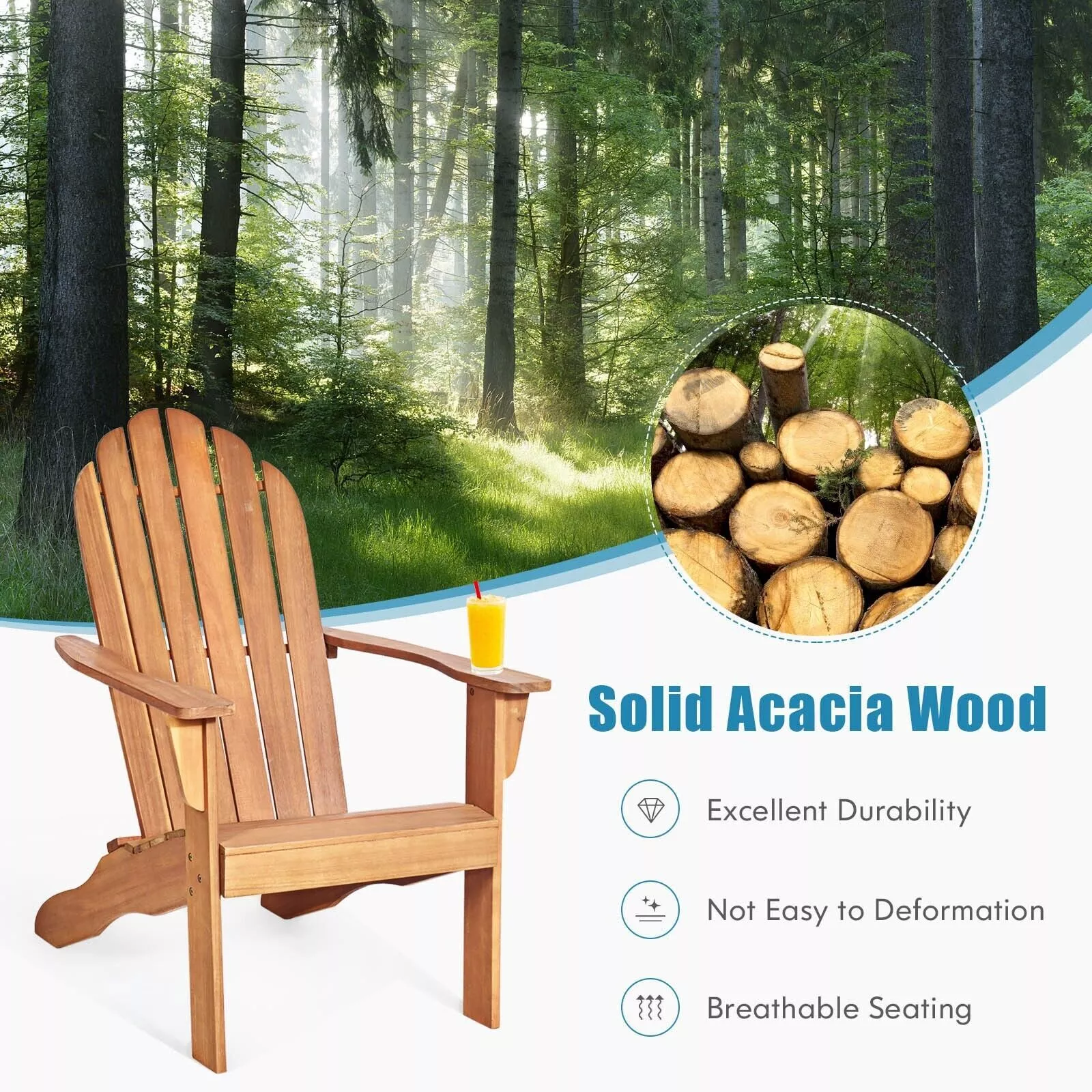 Haseeb Adirondack Chair - Image 3